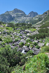 Landscape of Rila Mountain near Malyovitsa peak, Bulgaria