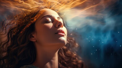 Energy woman, healing feminity
