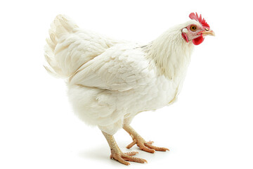 chicken isolated on white background 