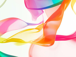 Fototapeta premium Vibrant Abstract Background with Colorful Flowing Waves