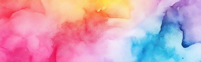 Fototapeta premium Watercolor abstract background featuring a blend of vibrant colors suitable for a business card template