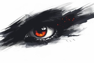 A Single Eye Gazes From the Shadows