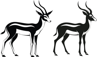 springbok vector art illustration vector illustration 