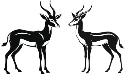 springbok vector art illustration vector illustration 