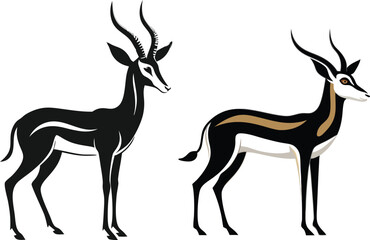 springbok vector art illustration vector illustration 