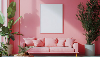 Colourful living room Retro Farmhouse Interior Design style