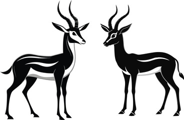 springbok vector art illustration vector illustration 