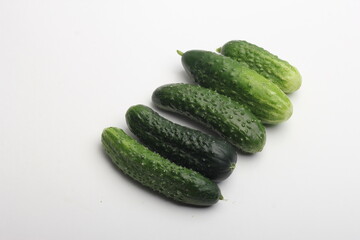 cucumber on a white background is a high quality studio photo
