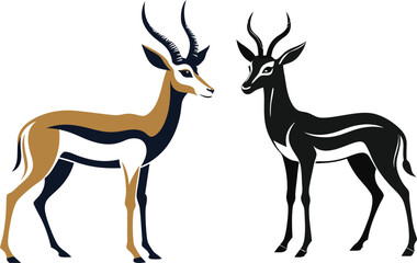springbok vector art illustration vector illustration 