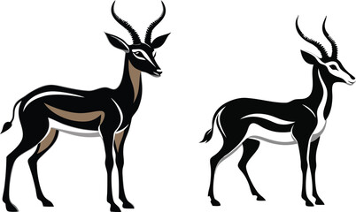 springbok vector art illustration vector illustration 