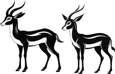 springbok vector art illustration vector illustration 