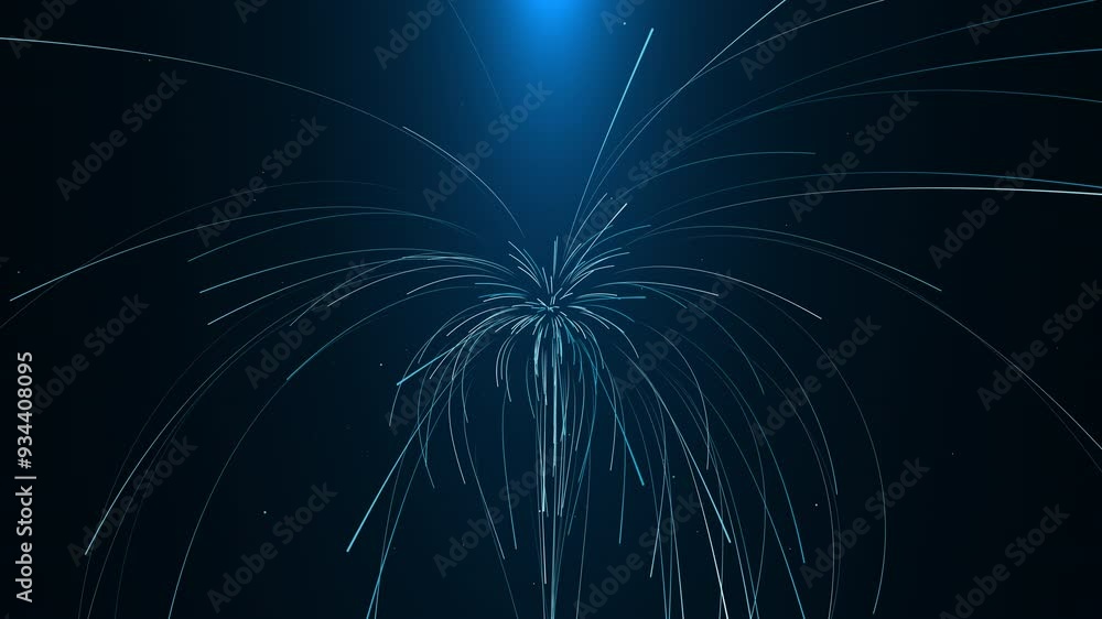 Poster the screensaver is in the form of two symmetrical moving plumes of fire and a fireworks explosion. a