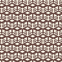 Ethnic, tribal seamless surface pattern. Native americans style background. Repeated diamond, triangles ornament. Geometric figures motif. Boho chic digital paper, textile print. Modern geo wallpaper.