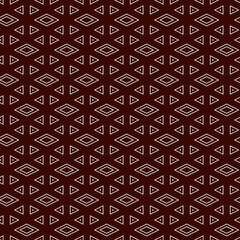 Contemporary geometric pattern. Repeated triangles ornament. Modern geo abstract background. Seamless surface design. Mosaic wallpaper. Digital paper, textile print. Vector illustration