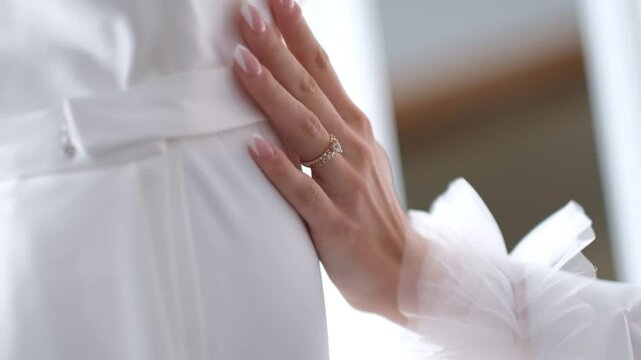 hands of bride and groom