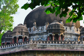 Lodhi Gardens - New Delhi, India. The park spreads over 90 acres (360,000 m2), it contains Mohammed...