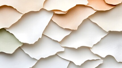 Fototapeta premium Natural sycamore bark texture, with wavy, smooth surfaces and a color palette of white, brown, and green, showing natural variations