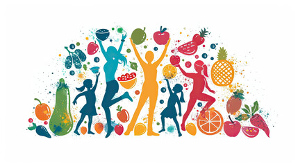 Healthy food for Kid illustration
