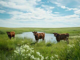 Naklejka premium Restoring and Protecting Prairie Ecosystems with Innovative Technology
