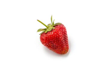 Strawberry isolated on white background. Whole berry