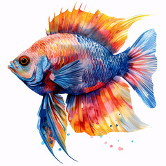 Fototapeta premium fish isolated on white