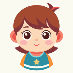 cute doll Adobe Illustrator Artwork