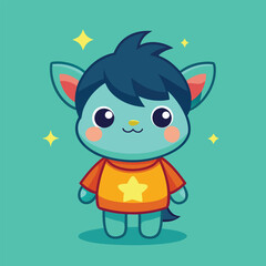 cute cartoon devil Adobe Illustrator Artwork