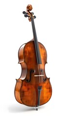Fototapeta premium Elegant Cello in White Studio