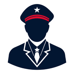 silhouette of veteran vector