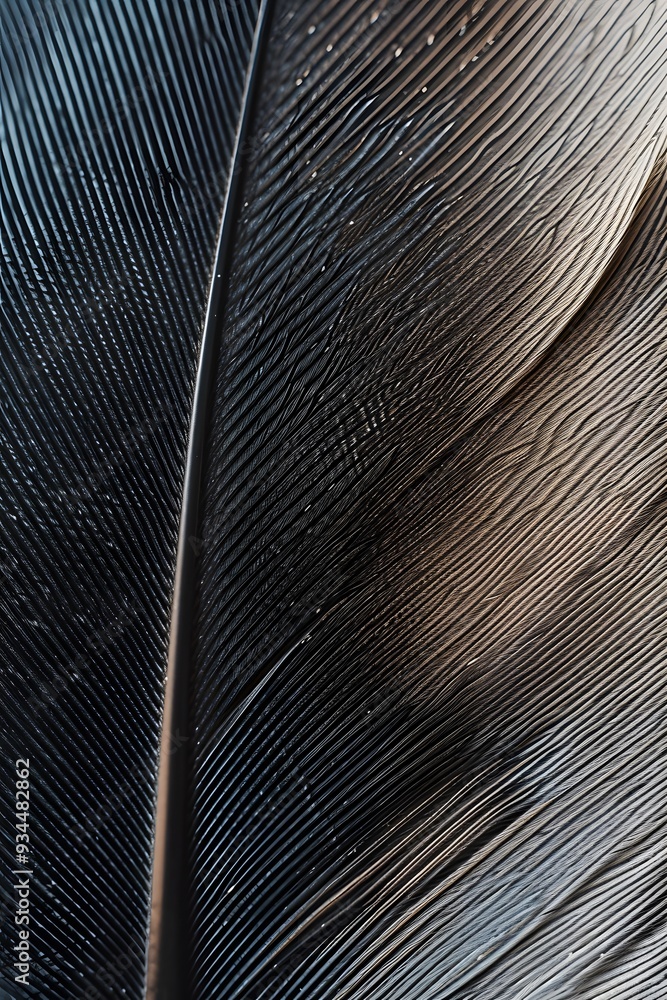 Poster abstract background using a minimalistic macro view of a feathers texture ai generated illustration