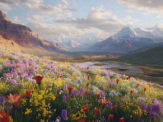 Obraz premium Stunning virtual reality tour of the world s most beautiful national parks showcasing diverse flora and fauna in a serene wilderness setting