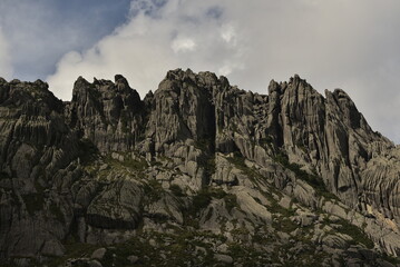 clouds over the mountains