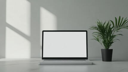 Fototapeta premium Stark laptop mockup