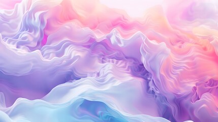 Fototapeta premium Abstract mixture of soft pastel colors to create a dreamy 3D background AI generated illustration