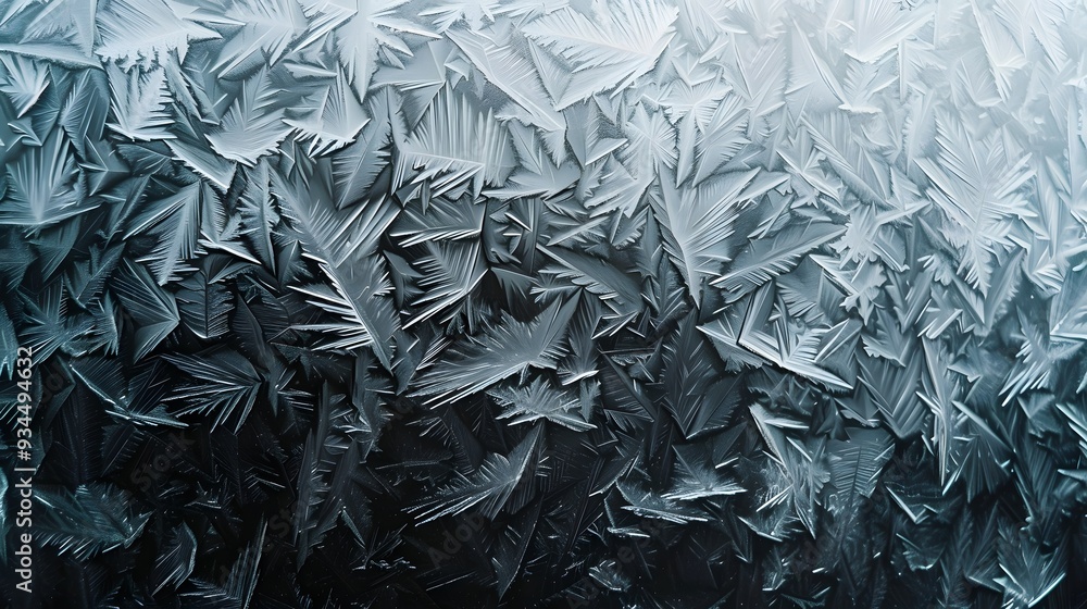 Poster abstract patterns of frost in a minimalistic context ai generated illustration