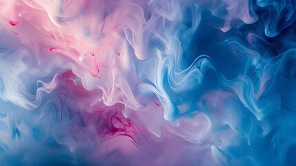 Abstract swirls of pastel-colored paint on water  AI generated illustration