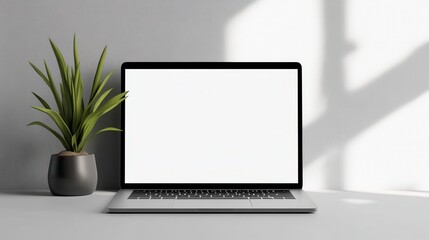 Fototapeta premium Refined laptop mockup