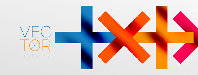 Obraz premium Colorful squares, lines minimal abstract background. Vector Illustration For Wallpaper, Banner, Background, Card, Book Illustration, landing page