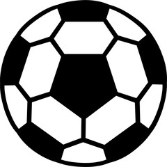 Fototapeta premium Black and white drawing of a soccer ball on white background