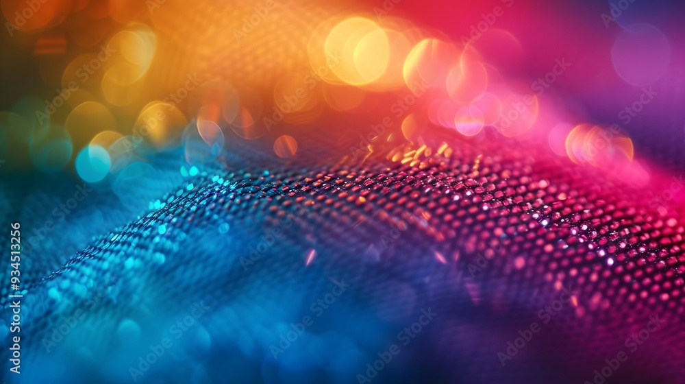 Poster background of an abstract macro-scale multicolored surface texture ai generated illustration
