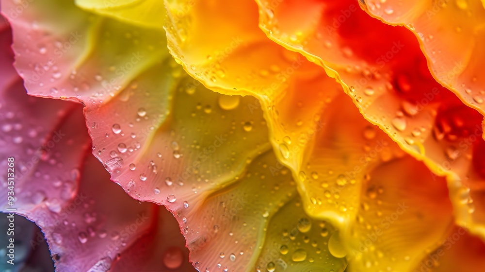 Poster background of an abstract macro-scale multicolored surface texture ai generated illustration