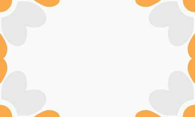 Abstract background with orange and yellow leaves illustration.