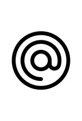 at the rate icon for design