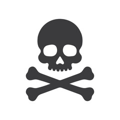 halloweeen crossbones and skull death