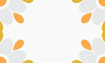 Abstract background with orange and yellow leaves illustration.