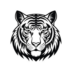 Fototapeta premium tiger head vector