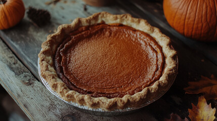 Autumnal pumpkin pie