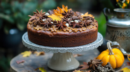 Autumnal spiced cake