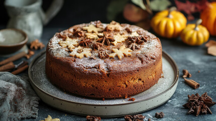 Autumnal spiced cake