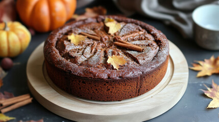 Autumnal spiced cake
